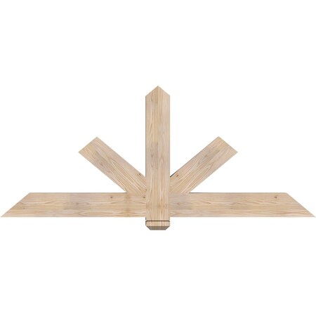 Ekena Millwork Kennewick Smooth Timber Gable Bracket, Douglas Fir, 72"W x 30"H x 3 1/2"D x 5 1/2"F, 10/12 Pitch GBW072X30X0406KEN00SDF